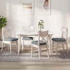 Cuscini per Seduta 4 pcs Grigio chiaro 40 x 40 x 12 cm Tessuto