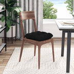 Cuscini per Seduta 4 pcs Nero 40 x 40 x 12 cm Tessuto