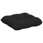 Cuscini per Seduta 4 pcs Nero 40 x 40 x 12 cm Tessuto
