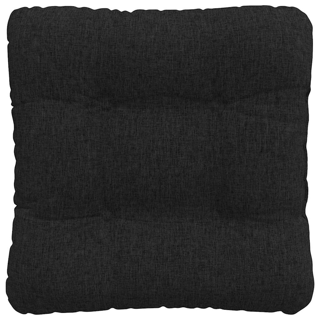 Cuscini per Seduta 4 pcs Nero 40 x 40 x 12 cm Tessuto
