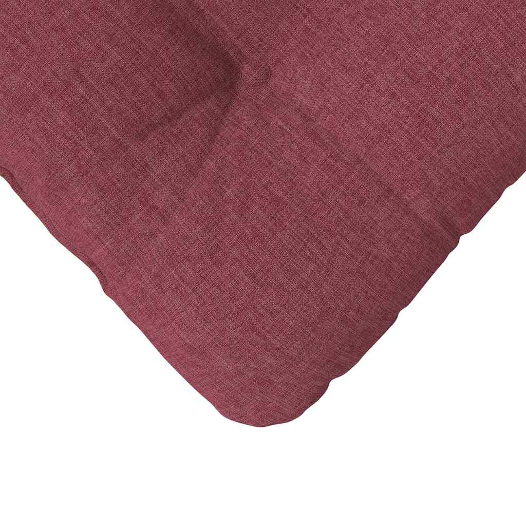 Cuscini per Seduta 4 pcs Rosso Vino 40 x 40 x 12 cm Tessuto