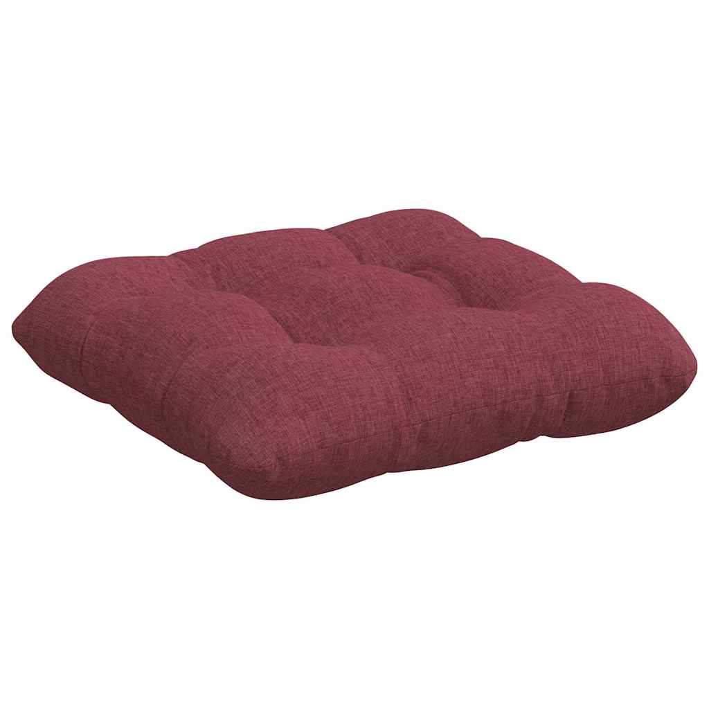 Cuscini per Seduta 4 pcs Rosso Vino 40 x 40 x 12 cm Tessuto