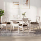Cuscini per Seduta 4 pcs Marrone 40 x 40 x 12 cm Tessuto