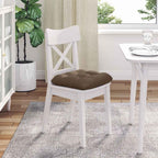 Cuscini per Seduta 4 pcs Marrone 40 x 40 x 12 cm Tessuto