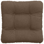 Cuscini per Seduta 4 pcs Marrone 40 x 40 x 12 cm Tessuto