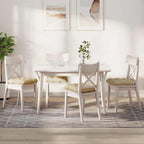 Cuscini per Seduta 4 pcs Crema 40 x 40 x 12 cm Tessuto