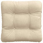 Cuscini per Seduta 4 pcs Crema 40 x 40 x 12 cm Tessuto