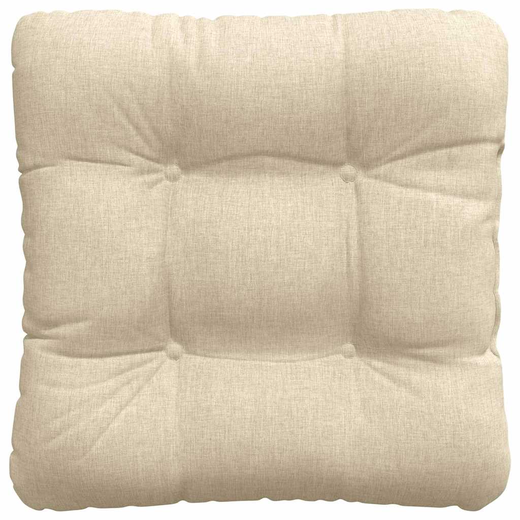 Cuscini per Seduta 4 pcs Crema 40 x 40 x 12 cm Tessuto