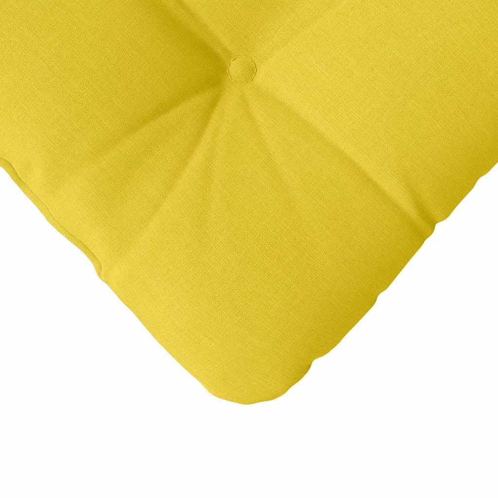 Cuscini per Seduta 4 pcs Giallo Chiaro 40 x 40 x 12 cm Tessuto