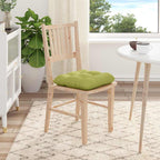 Cuscini per Seduta 4 pcs Verde chiaro 40 x 40 x 12 cm Tessuto
