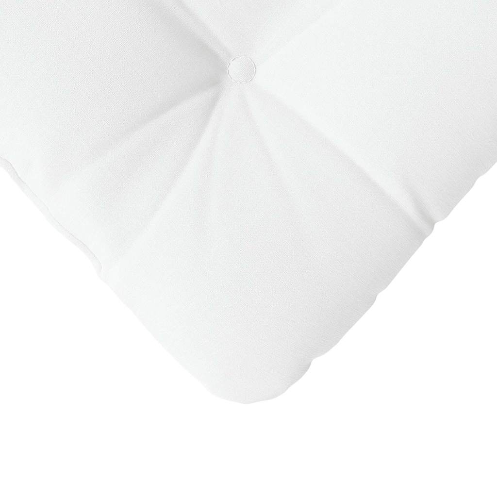 Cuscini per Seduta 4 pcs Bianco 40 x 40 x 12 cm Tessuto