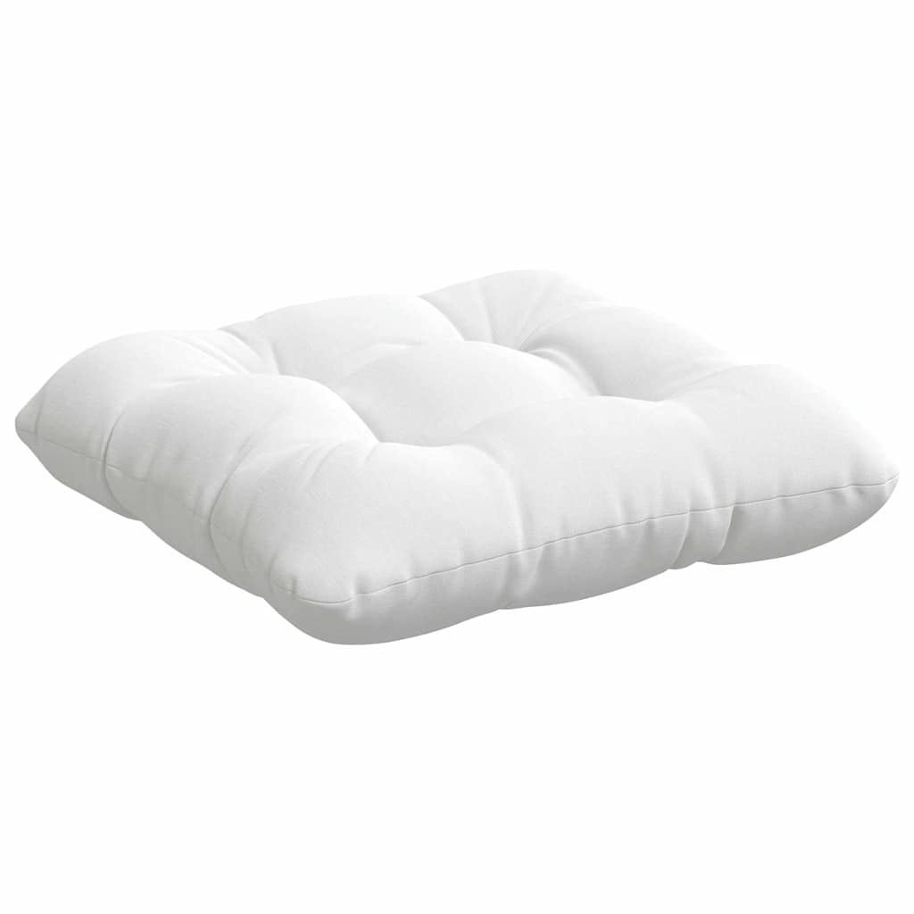 Cuscini per Seduta 4 pcs Bianco 40 x 40 x 12 cm Tessuto