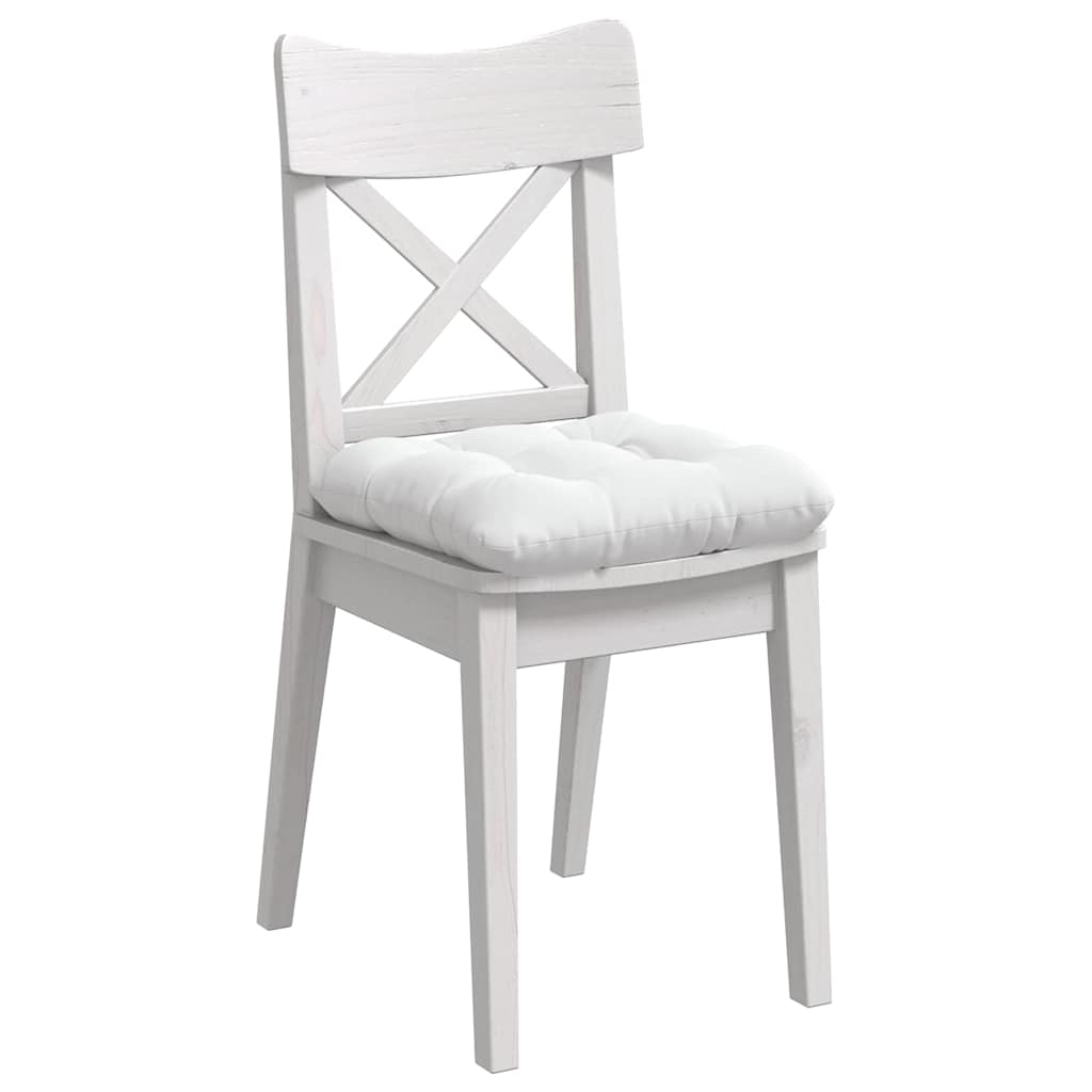 Cuscini per Seduta 4 pcs Bianco 40 x 40 x 12 cm Tessuto