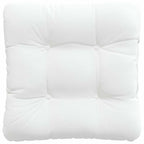Cuscini per Seduta 4 pcs Bianco 40 x 40 x 12 cm Tessuto