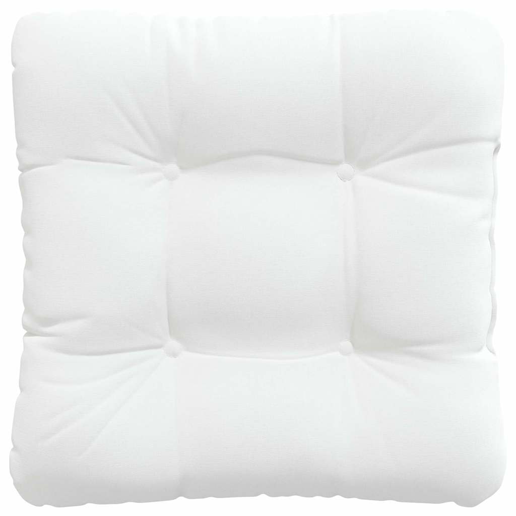 Cuscini per Seduta 4 pcs Bianco 40 x 40 x 12 cm Tessuto
