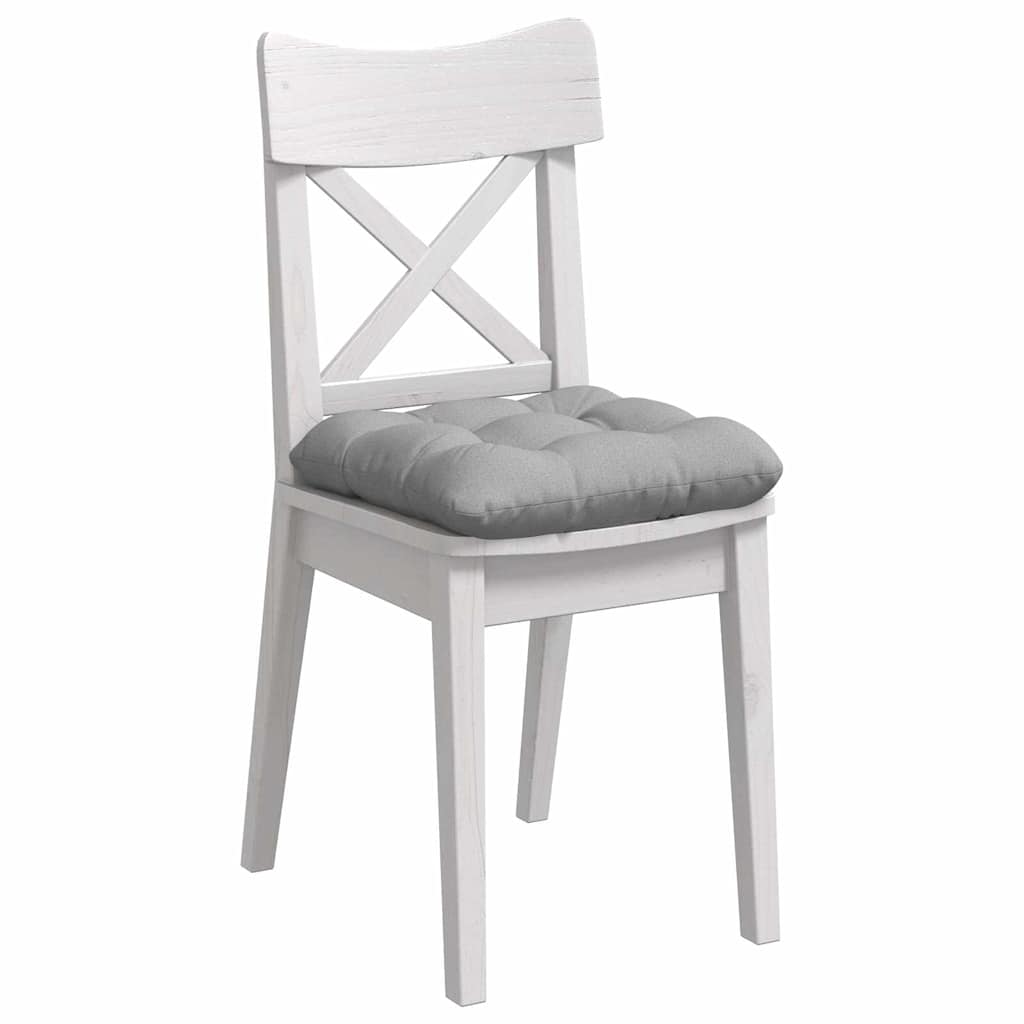 Cuscini per Seduta 4 pcs Grigio Nuvola 40 x 40 x 12 cm Tessuto