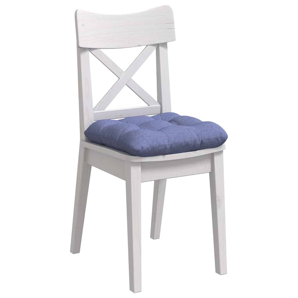 Cuscini per Seduta 4 pcs Blu jeans 40 x 40 x 12 cm Tessuto