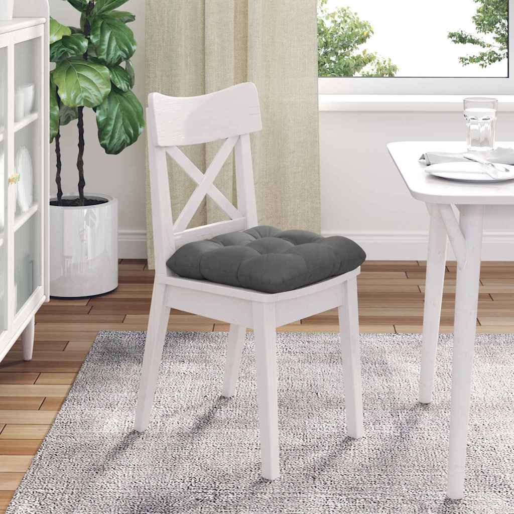 Cuscini per Seduta 4 pcs Grigio scuro 40 x 40 cm