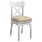 Cuscini per Seduta 4 pcs Crema 40 x 40 cm Tessuto in Microfibra