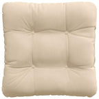 Cuscini per Seduta 4 pcs Crema 40 x 40 cm Tessuto in Microfibra