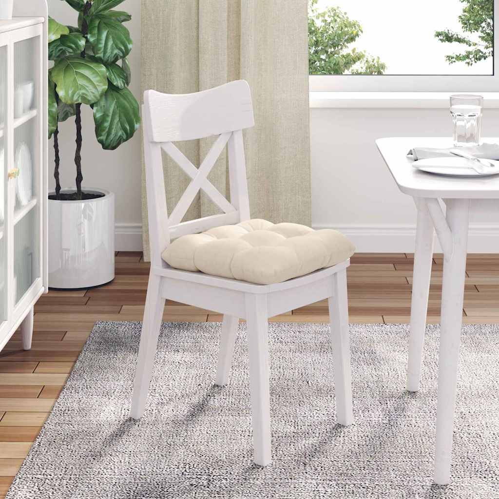 Cuscini per Seduta 4 pcs Beige 40 x 40 cm Tessuto in Microfibra