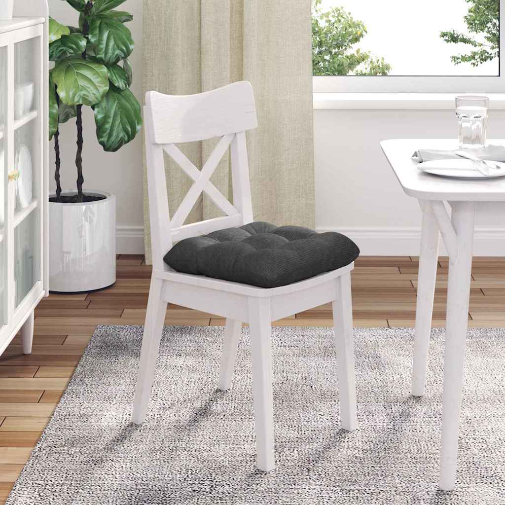 Cuscini per Seduta 4 pcs Grigio scuro 40 x 40 cm