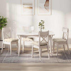 Cuscini per Seduta 4 pcs Crema 40 x 40 cm Tessuto in Cords