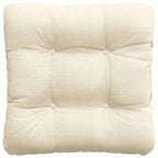 Cuscini per Seduta 4 pcs Crema 40 x 40 cm Tessuto in Cords