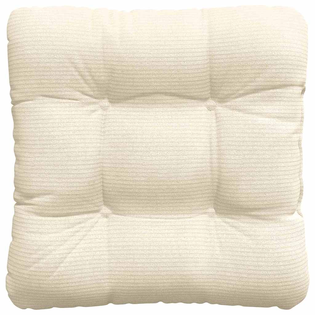 Cuscini per Seduta 4 pcs Crema 40 x 40 cm Tessuto in Cords