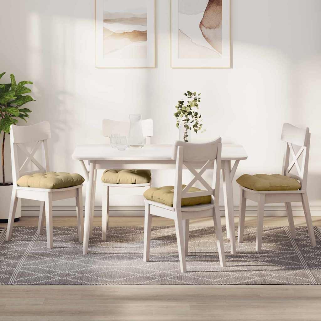 Cuscini per Seduta 4 pcs Grigio Verde 40 x 40 cm