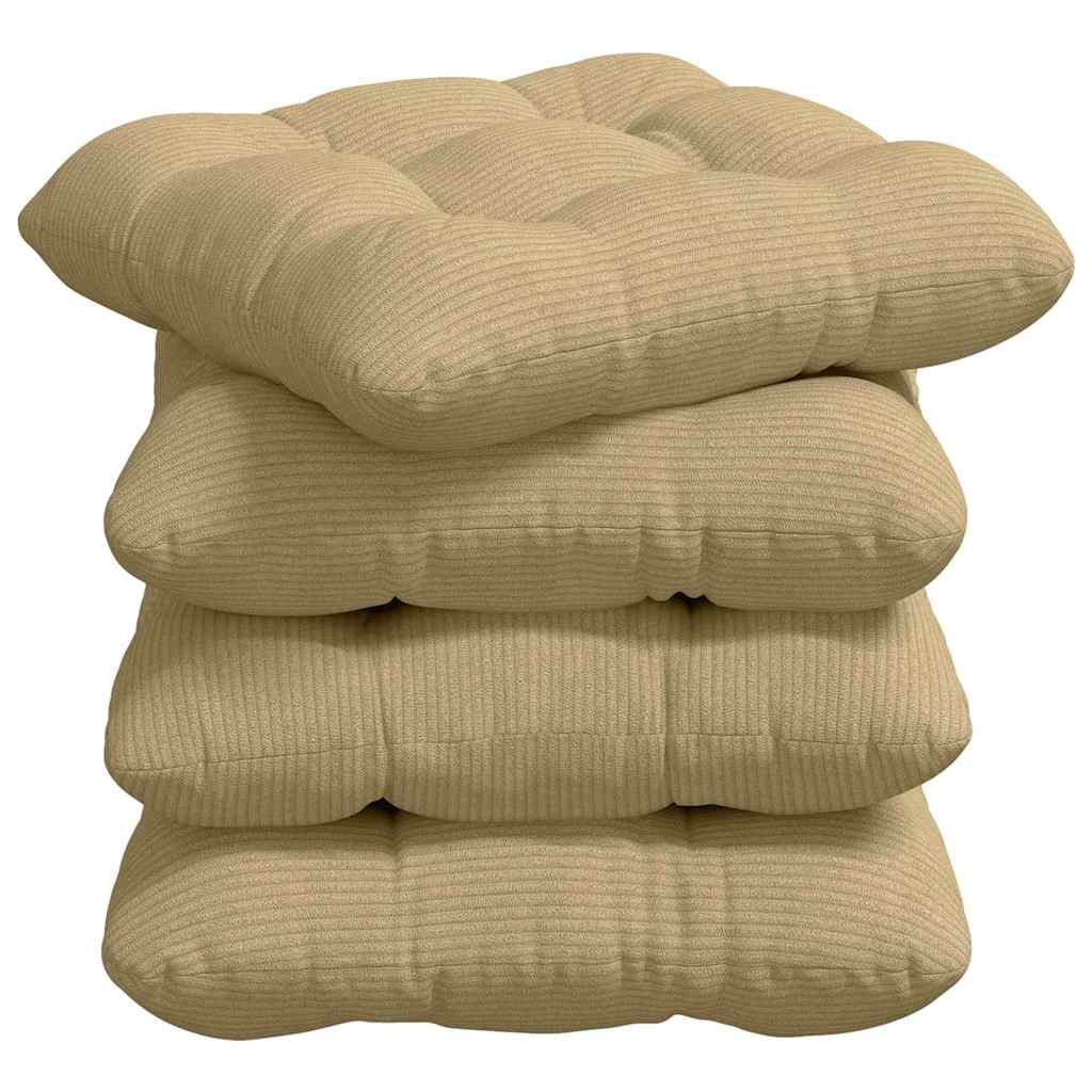 Cuscini per Seduta 4 pcs Grigio Verde 40 x 40 cm