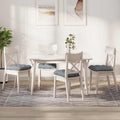 Cuscini per Seduta 4 pcs Grigio chiaro 45 x 45 x 12 cm Tessuto