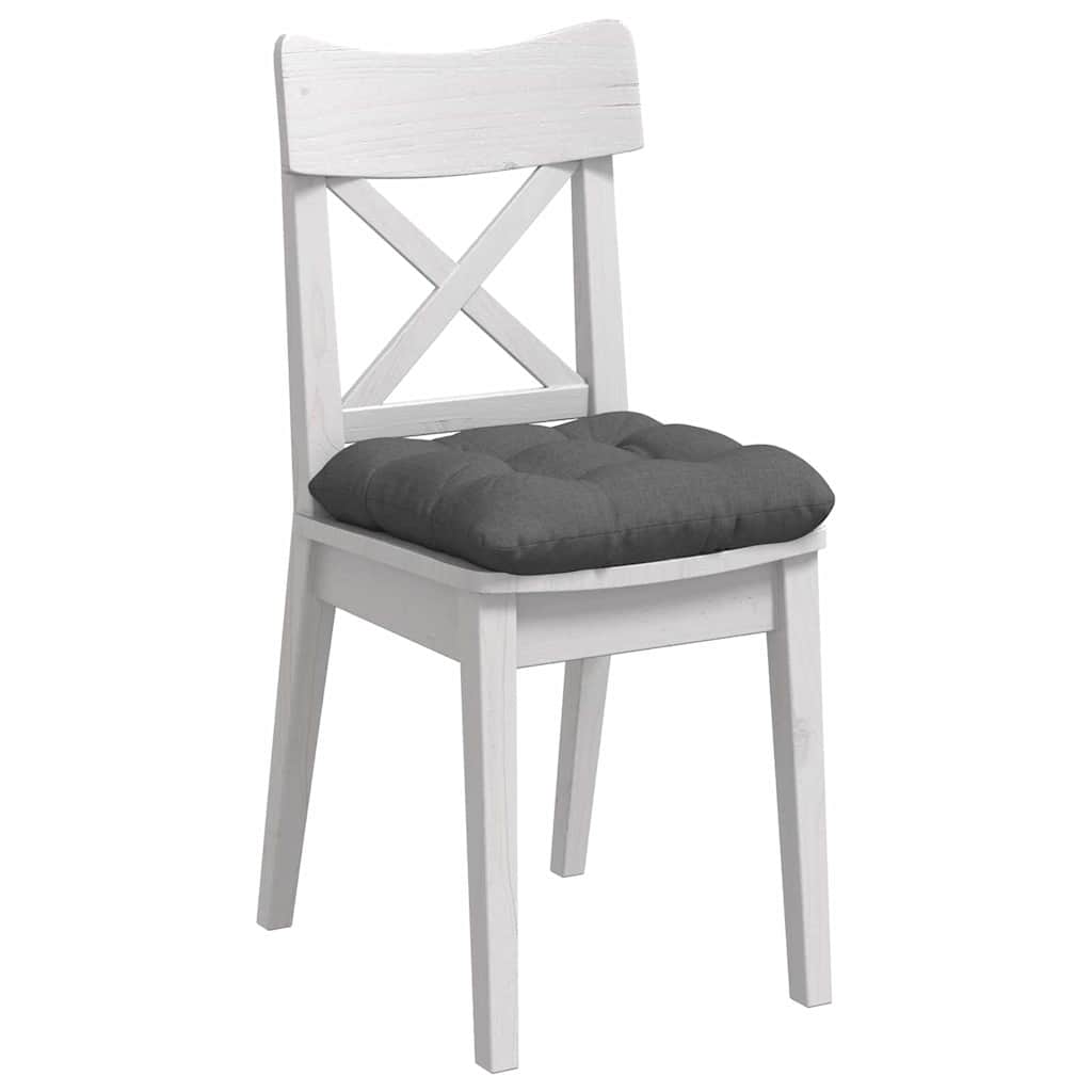 Cuscini per Seduta 4 pcs Grigio scuro 45 x 45 x 12 cm Tessuto