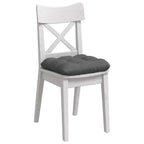 Cuscini per Seduta 4 pcs Grigio scuro 45 x 45 x 12 cm Tessuto
