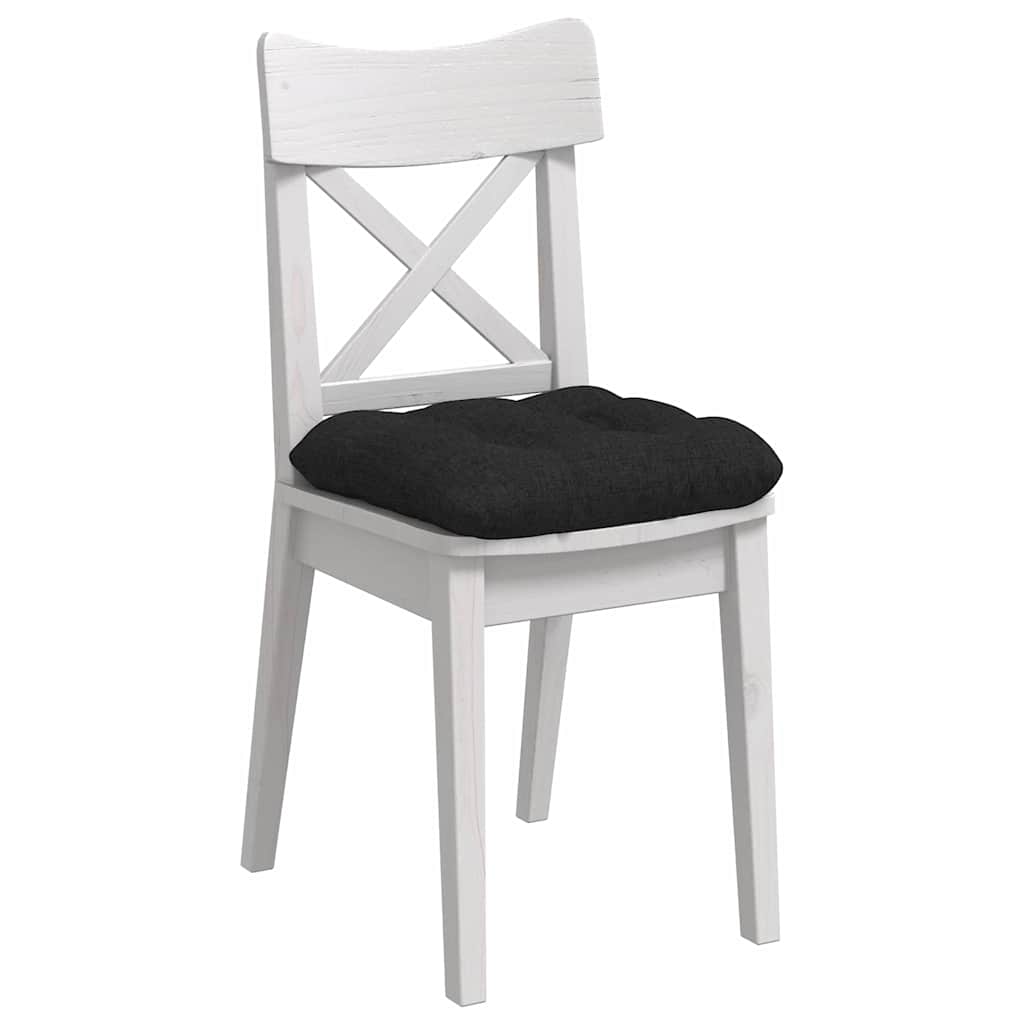 Cuscini per Seduta 4 pcs Nero 45 x 45 x 12 cm Tessuto
