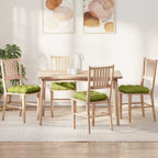 Cuscini per Seduta 4 pcs Verde chiaro 45 x 45 x 12 cm Tessuto