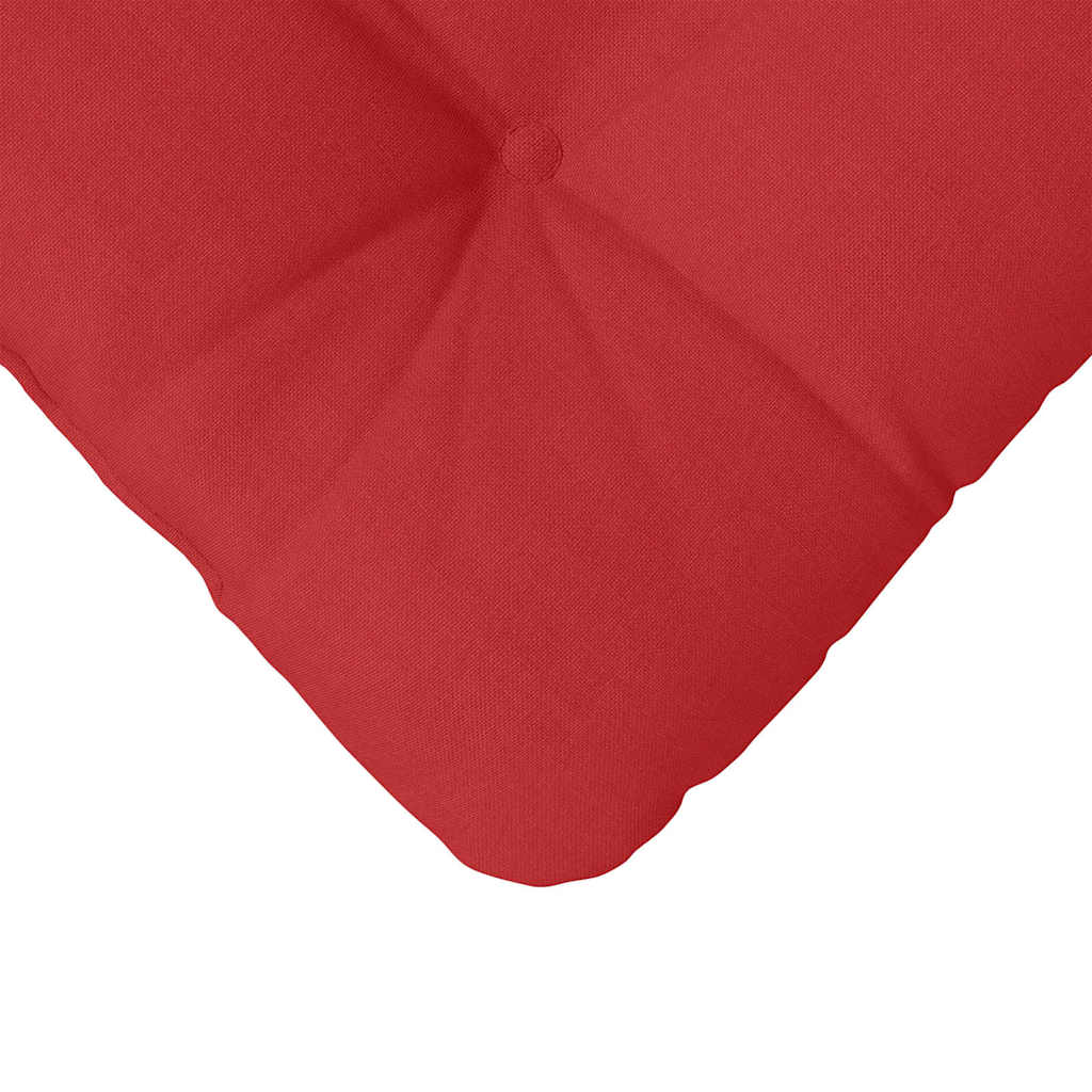 Cuscini per Seduta 4 pcs Rosso 45 x 45 x 12 cm Tessuto