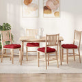 Cuscini per Seduta 4 pcs Rosso 45 x 45 x 12 cm Tessuto