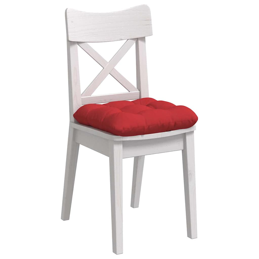 Cuscini per Seduta 4 pcs Rosso 45 x 45 x 12 cm Tessuto