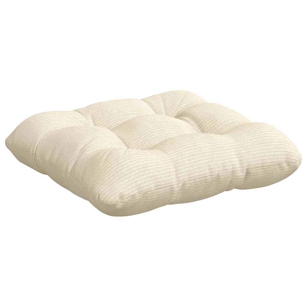 Cuscini per Seduta 4 pcs Crema 45 x 45 cm Tessuto in Cords