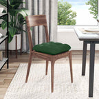 Cuscini per Seduta 4 pcs Verde Scuro 45 x 45 cm