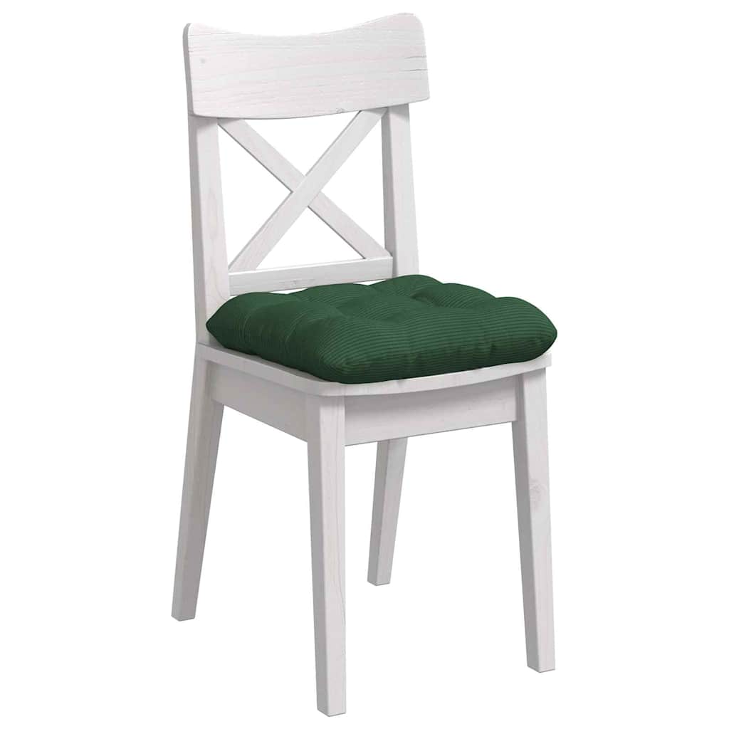 Cuscini per Seduta 4 pcs Verde Scuro 45 x 45 cm