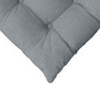 Cuscini per Seduta 4 pcs Grigio chiaro 40 x 40 x 6 cm Tessuto
