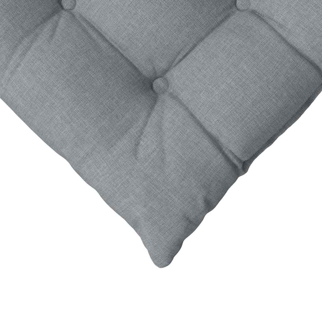 Cuscini per Seduta 4 pcs Grigio chiaro 40 x 40 x 6 cm Tessuto