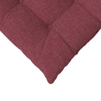 Cuscini per Seduta 4 pcs Rosso Vino 40 x 40 x 6 cm Tessuto