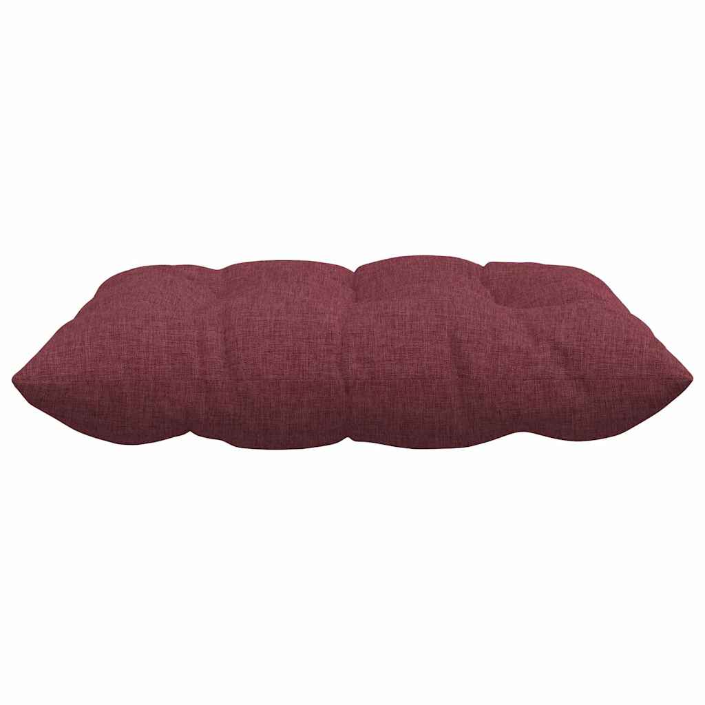 Cuscini per Seduta 4 pcs Rosso Vino 40 x 40 x 6 cm Tessuto