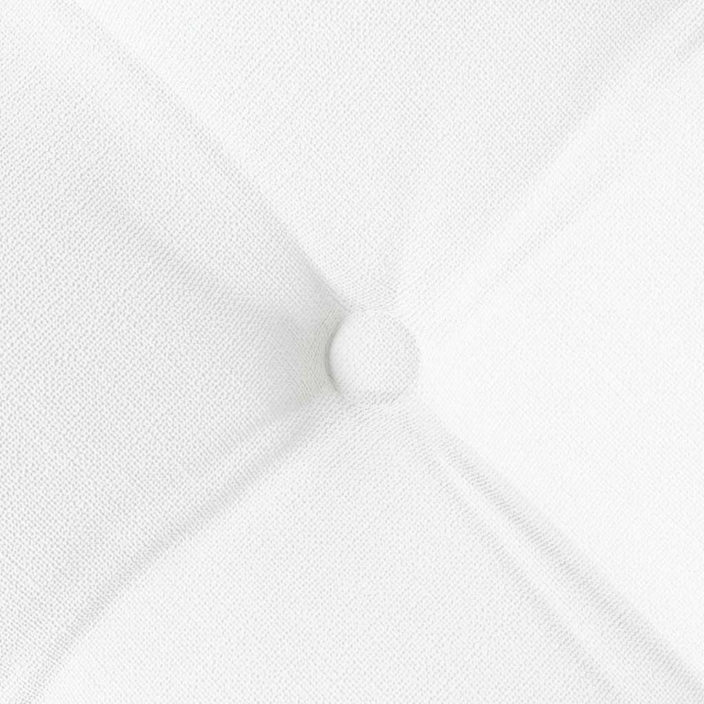 Cuscini per Seduta 4 pcs Bianco 40 x 40 x 6 cm Tessuto