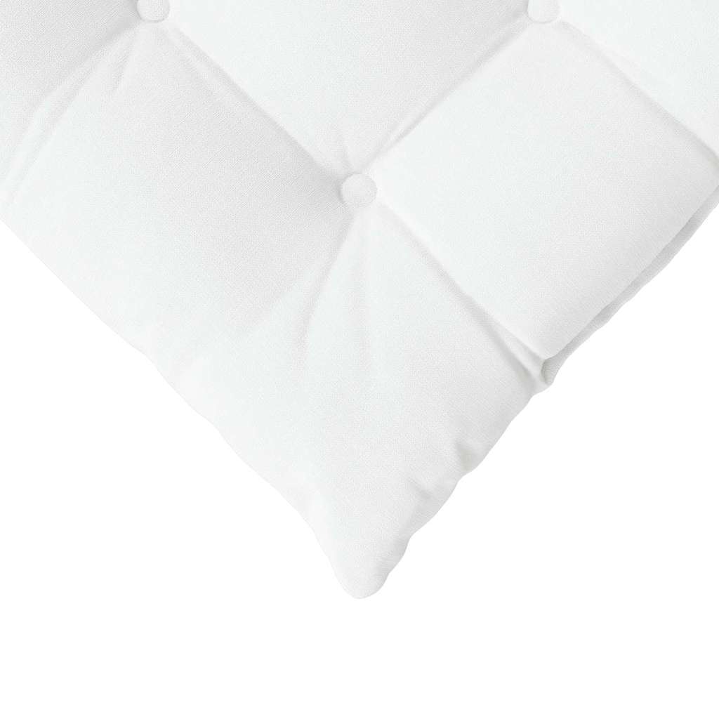 Cuscini per Seduta 4 pcs Bianco 40 x 40 x 6 cm Tessuto