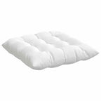 Cuscini per Seduta 4 pcs Bianco 40 x 40 x 6 cm Tessuto