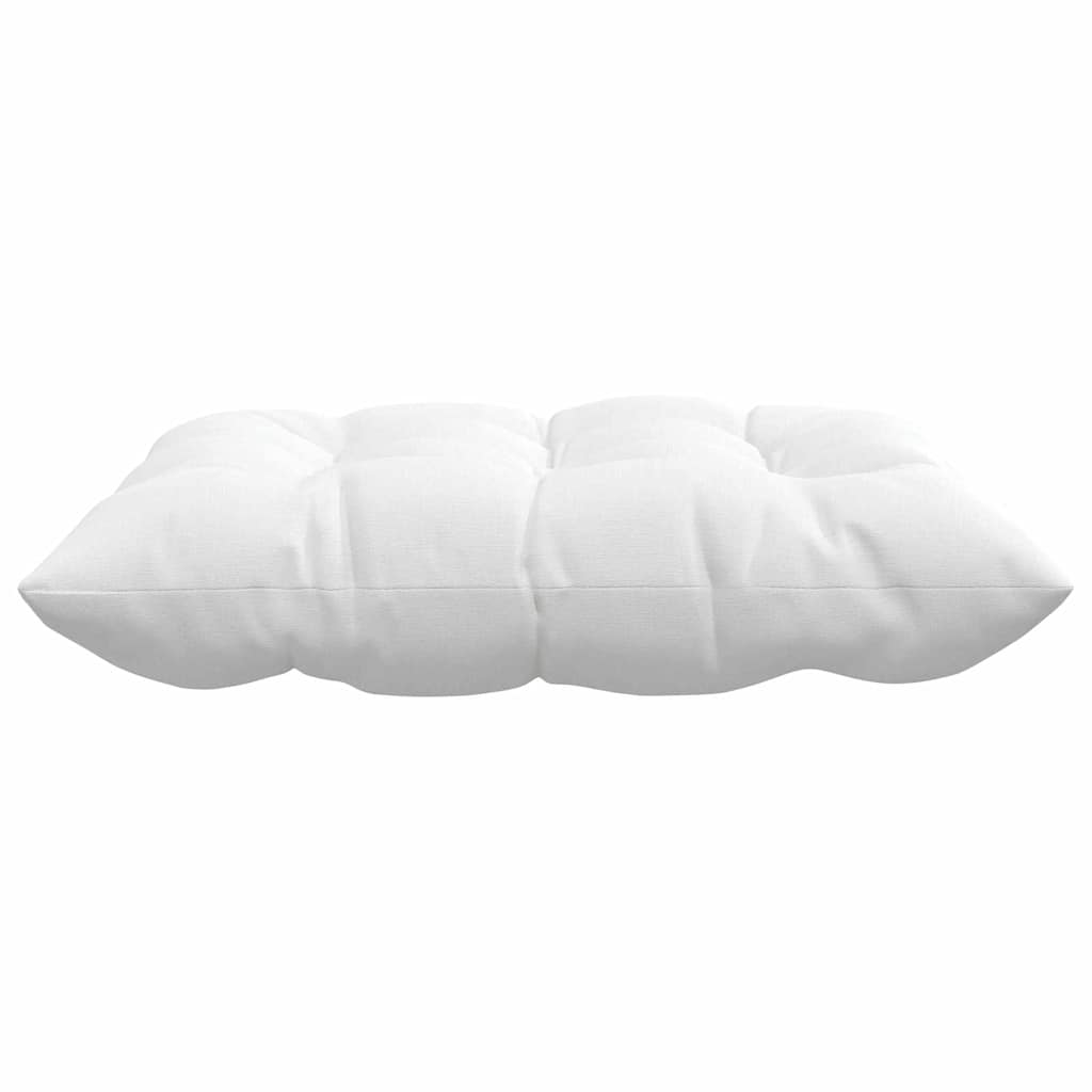 Cuscini per Seduta 4 pcs Bianco 40 x 40 x 6 cm Tessuto